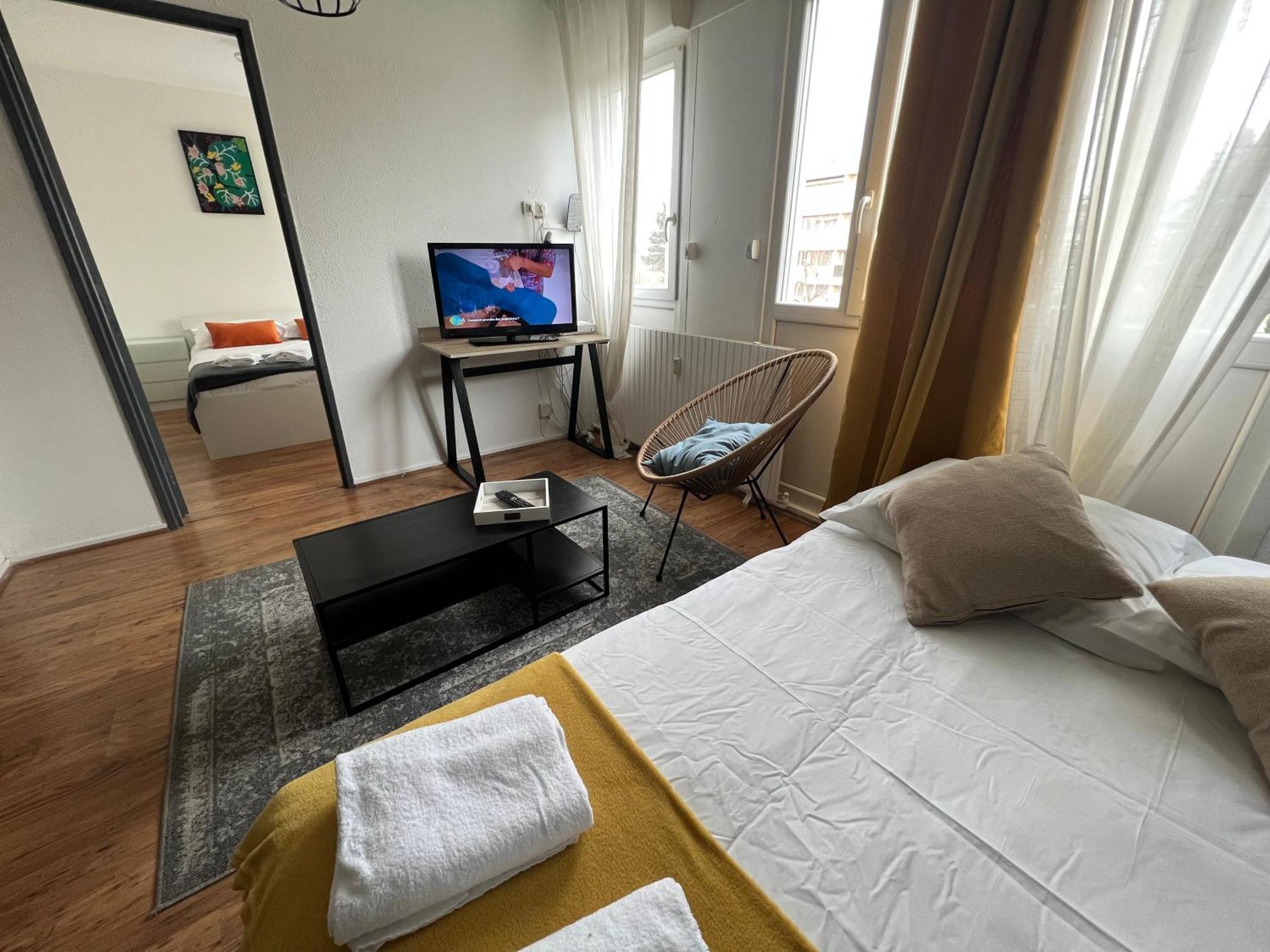 Mon Palmier Grand Appartement Parking Un-Sejour-A-Part Metz Bagian luar foto